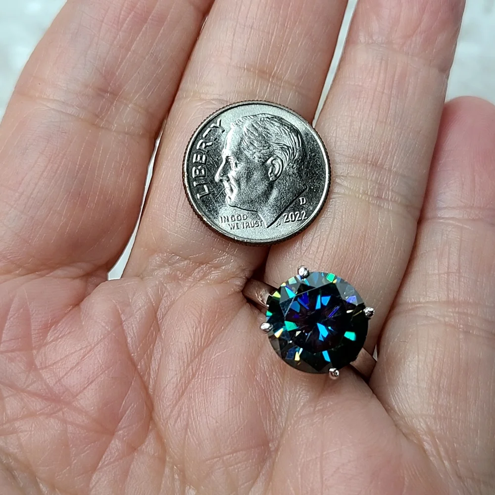 Moissanite 5+ Carat Solitare Ring